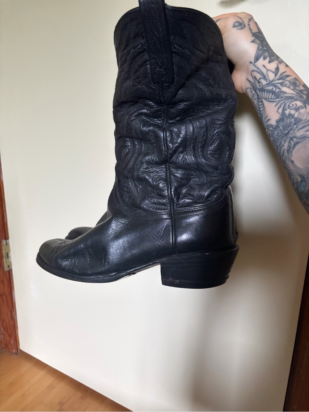 Lucchese 2000 Men’s Black Boots size 10.5
